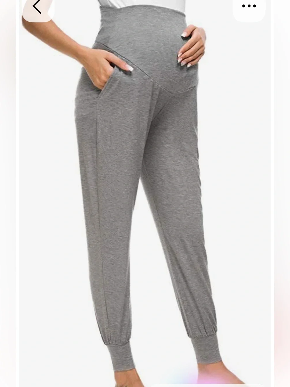 Grey Pregnancy Leggings